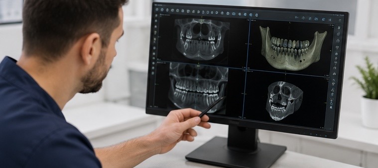 3D CBCT vizsgálat fogászati implantátum tervezéséhez